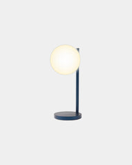 Lampada LED caricatore wireless Bubble da personalizzare - Blu scuro