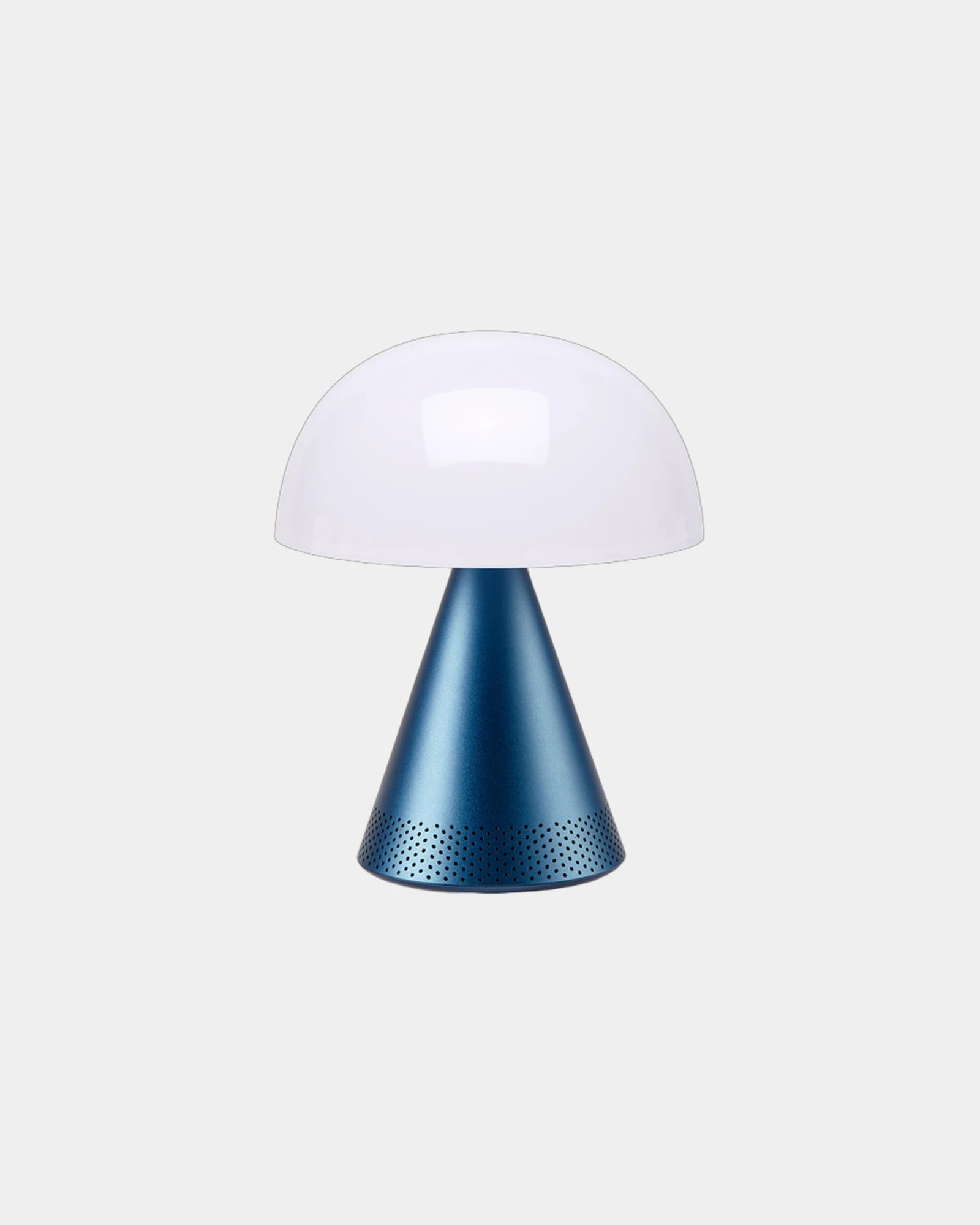 Lampada LED alluminio Lexon Mina L Audio da personalizzare - Blu scuro