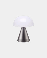 Lampada LED alluminio Lexon Mina L Audio da personalizzare - Grigio canna di fucile