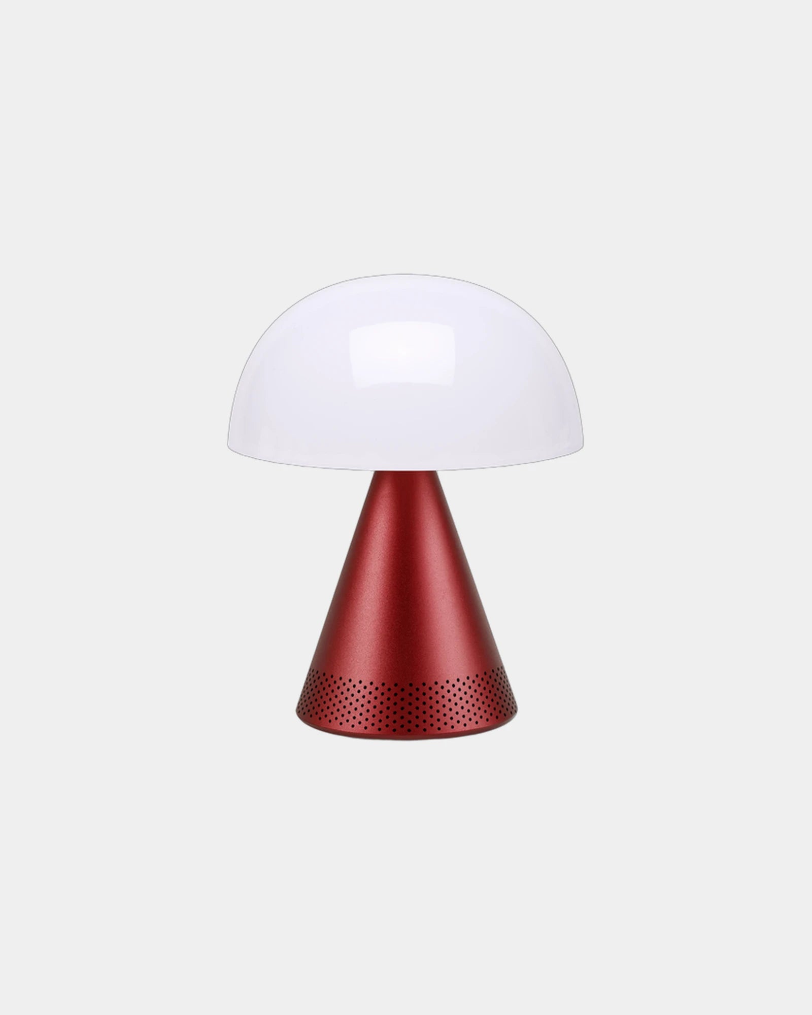 Lampada LED alluminio Lexon Mina L Audio da personalizzare - Rosso scuro
