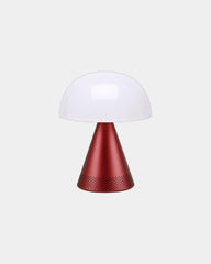 Lampada LED alluminio Lexon Mina L Audio da personalizzare - Rosso scuro