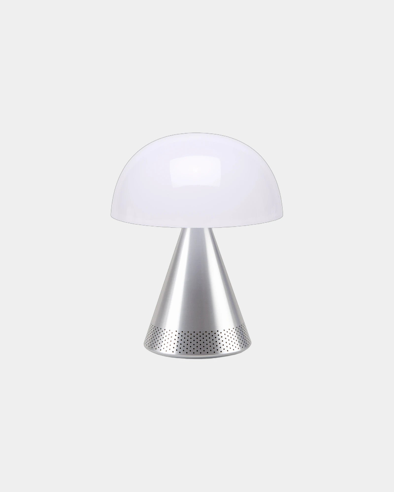 Lampada LED alluminio Lexon Mina L Audio da personalizzare - Alluminio lucido