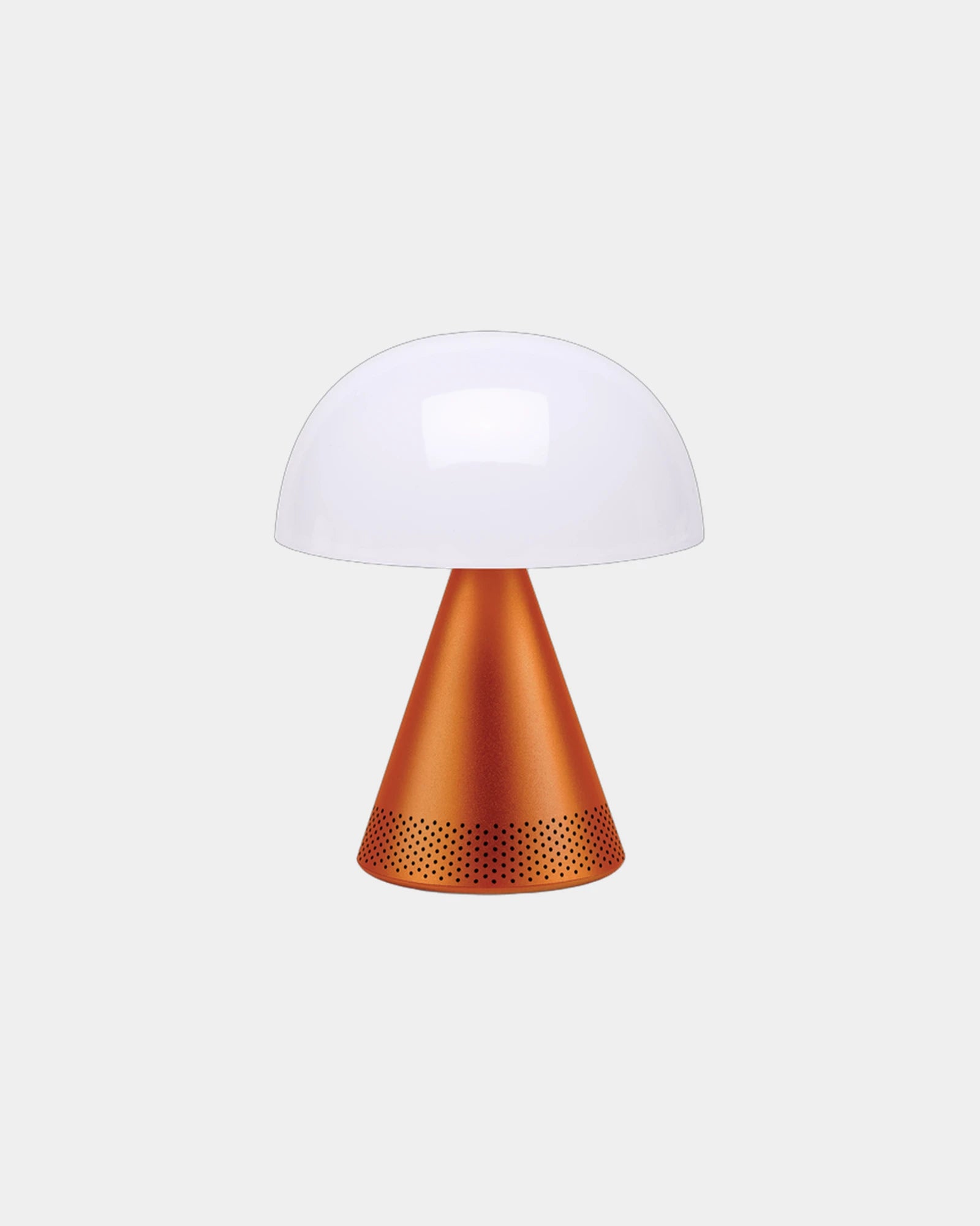 Lampada LED alluminio Lexon Mina L Audio da personalizzare - Arancione