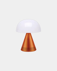 Lampada LED alluminio Lexon Mina L Audio da personalizzare - Arancione