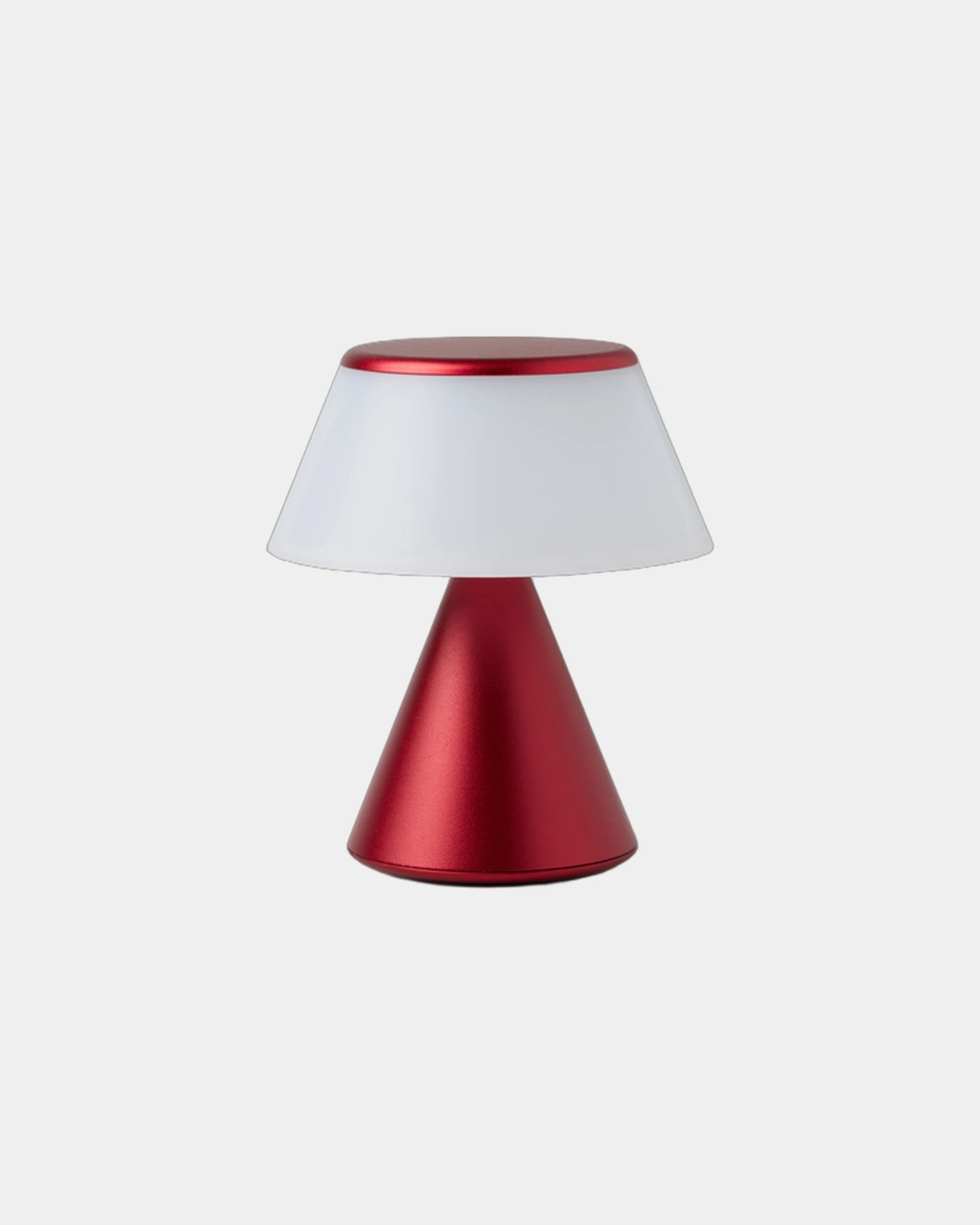 Lampada LED alluminio Lexon Luma S da personalizzare - Rosso scuro