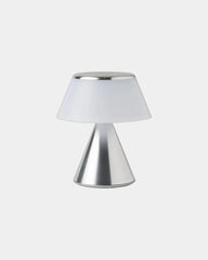 Lampada LED alluminio Lexon Luma S da personalizzare - Alluminio lucido