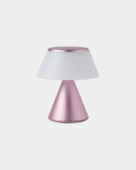 Lampada LED alluminio Lexon Luma S da personalizzare - Rosa chiaro