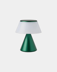 Lampada LED alluminio Lexon Luma S da personalizzare - Verde scuro