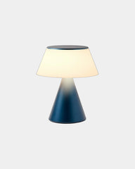 Lampada LED alluminio Lexon Luma L da personalizzare - Blu scuro