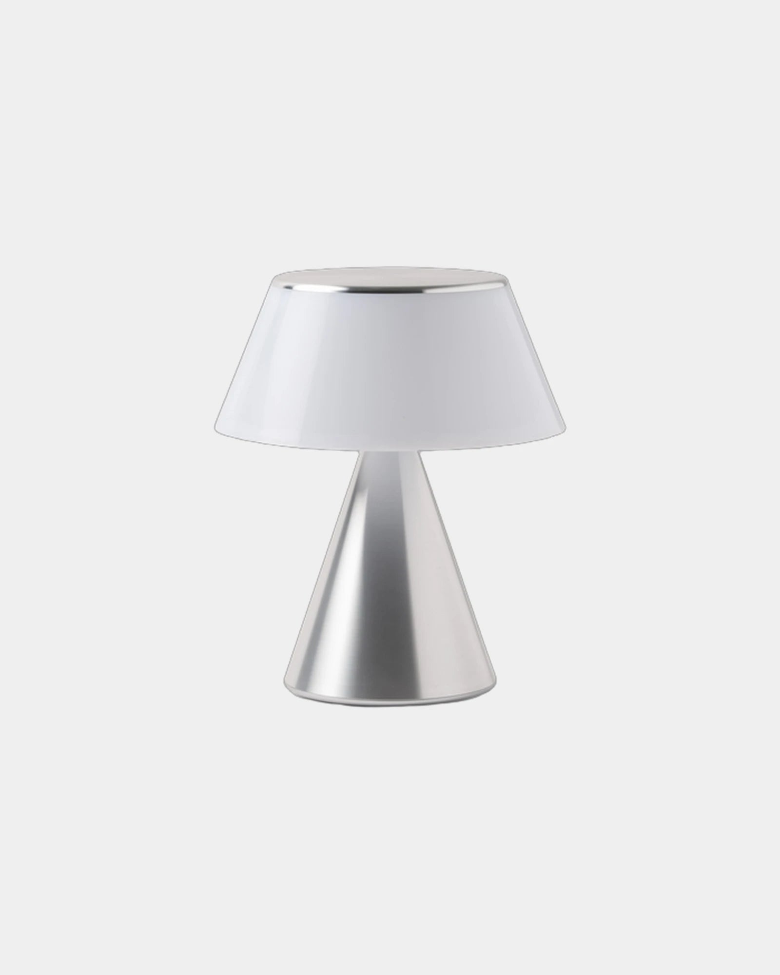 Lampada LED alluminio Lexon Luma L da personalizzare - Alluminio lucido