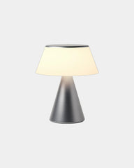 Lampada LED alluminio Lexon Luma XL da personalizzare - Grigio canna di fucile