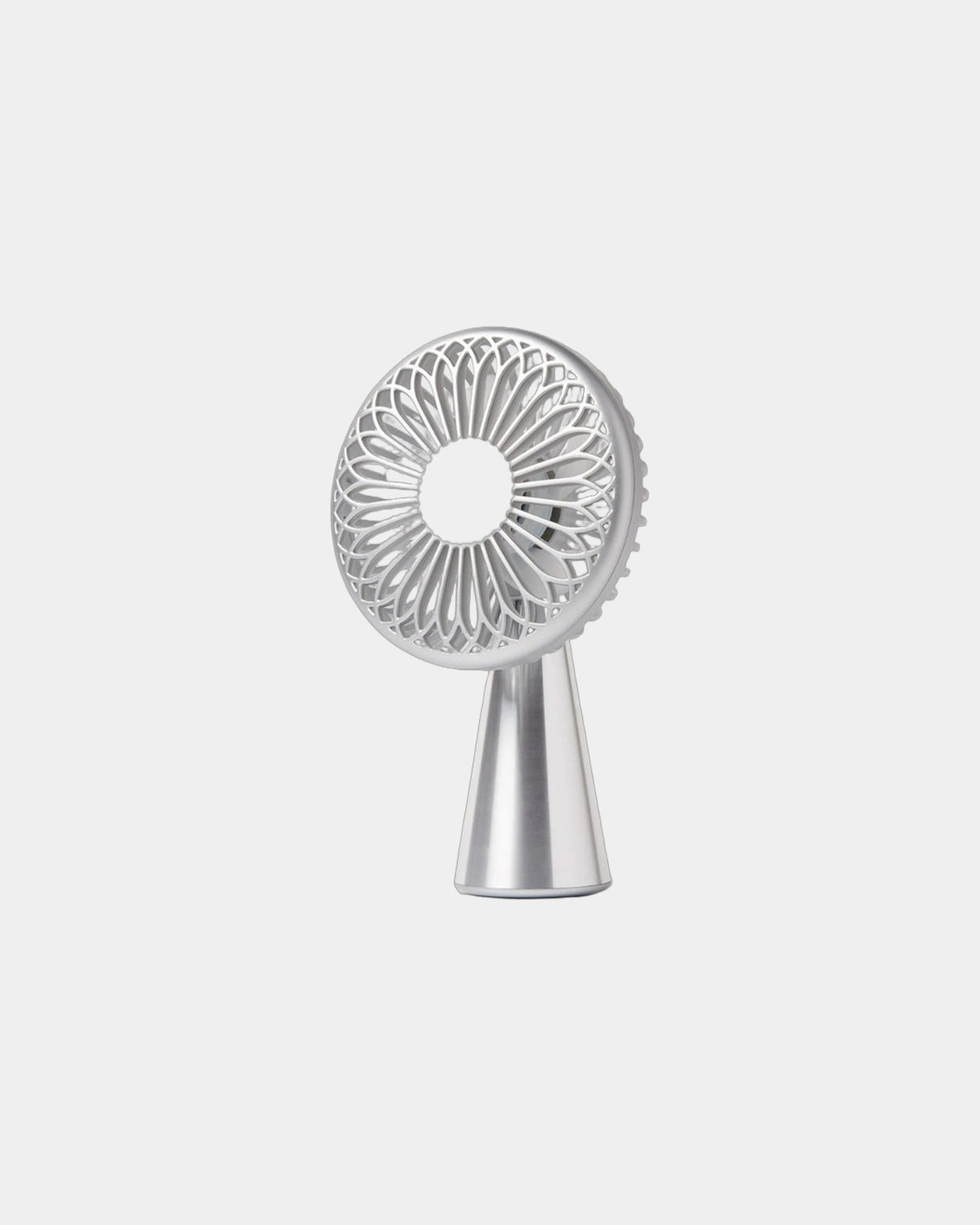 Mini ventilatore ricarica induzione Wino da personalizzare - Alluminio lucido