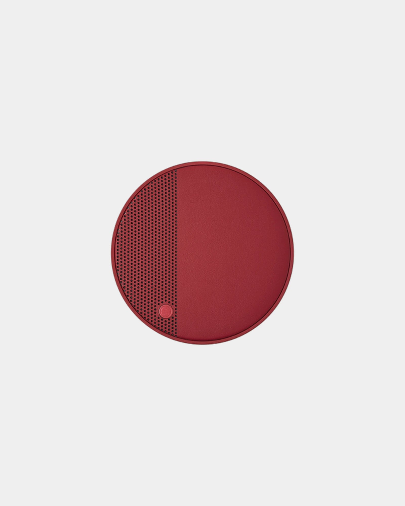 Speaker caricatore wireless Oslo Energy+ da personalizzare - Similpelle rosso/rosso