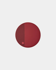 Speaker caricatore wireless Oslo Energy+ da personalizzare - Similpelle rosso/rosso