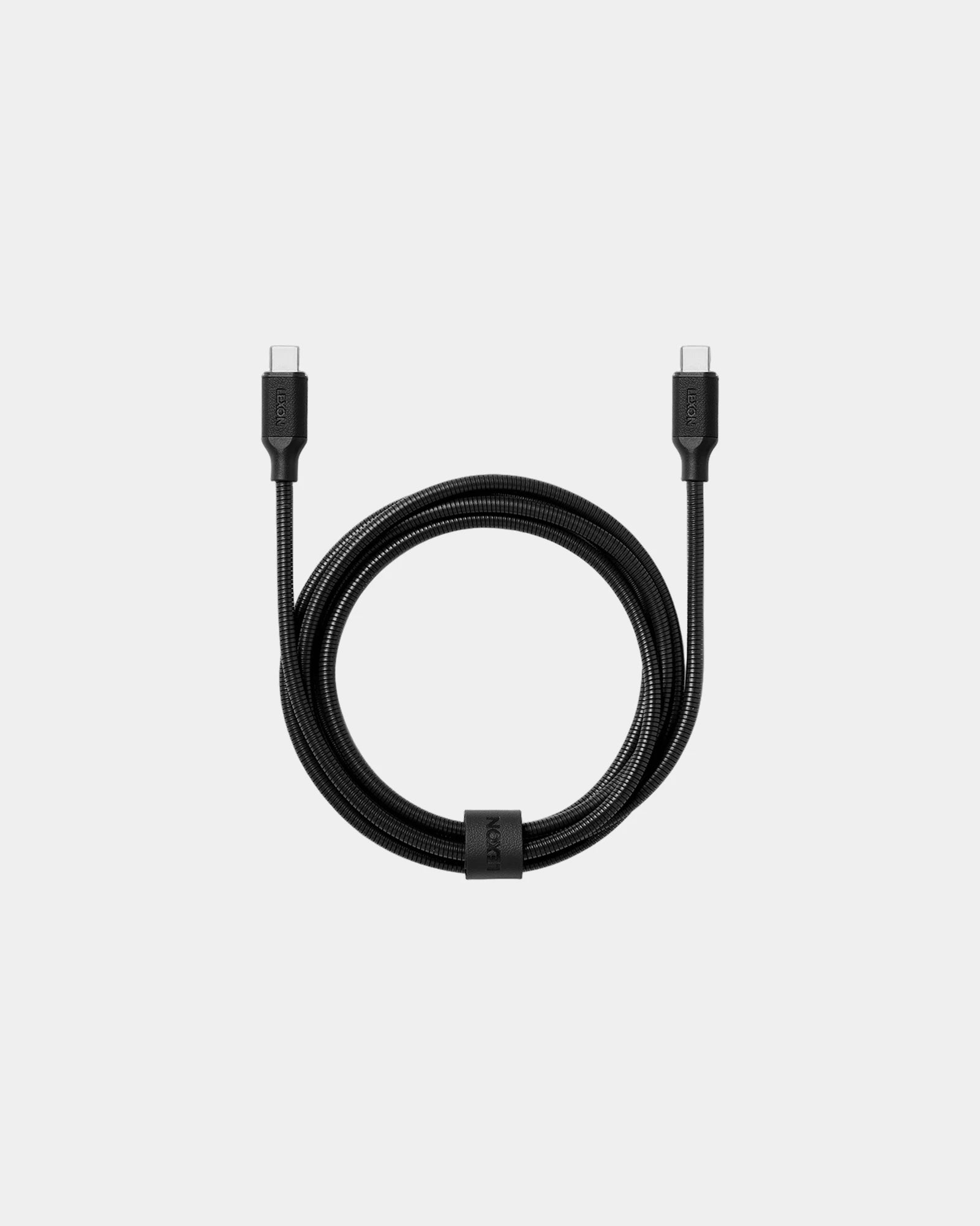 Cavo USB-C metallo Lexon Metali-C 1,5m da personalizzare - Nero