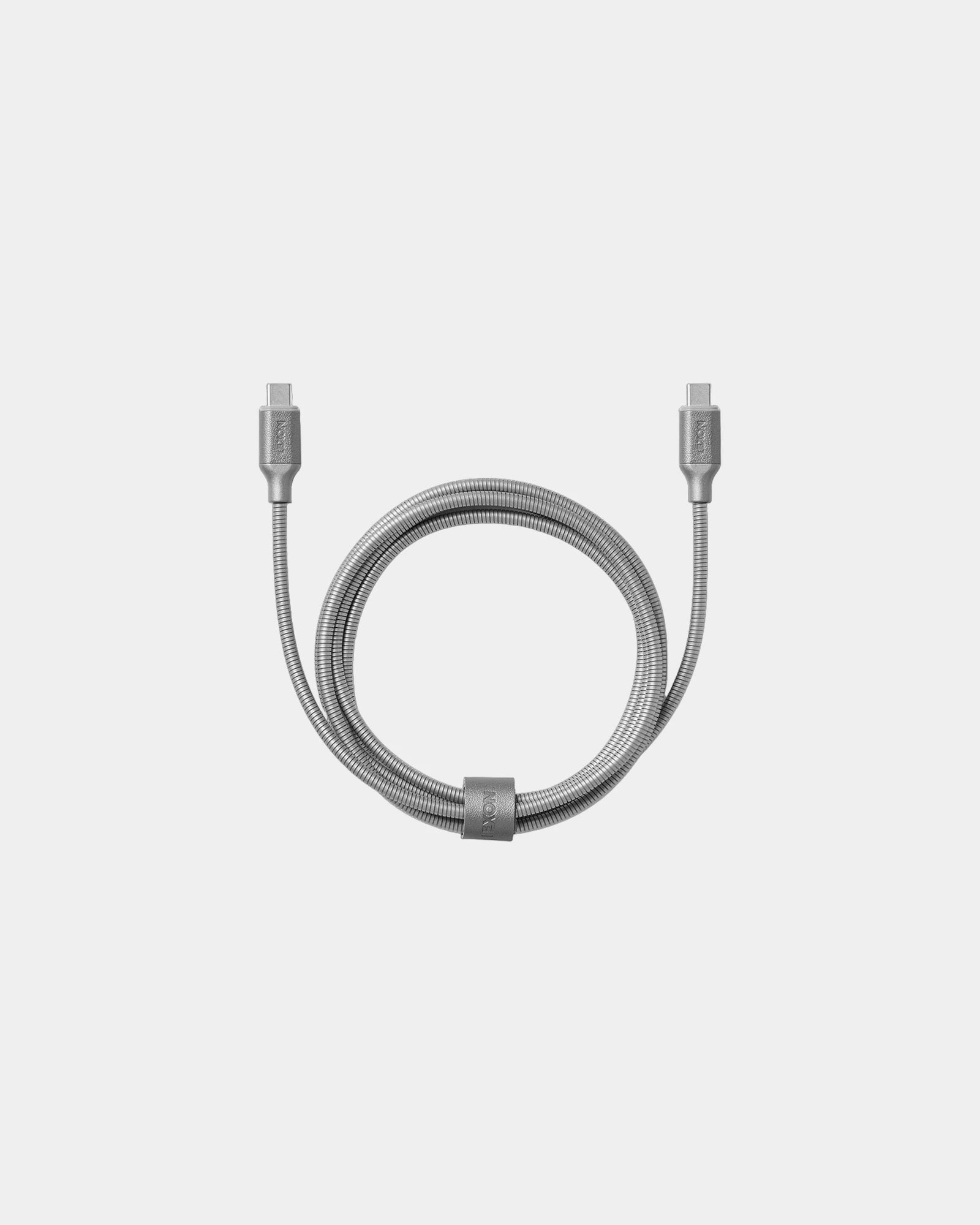 Cavo USB-C metallo Lexon Metali-C 1,5m da personalizzare - Alluminio lucido
