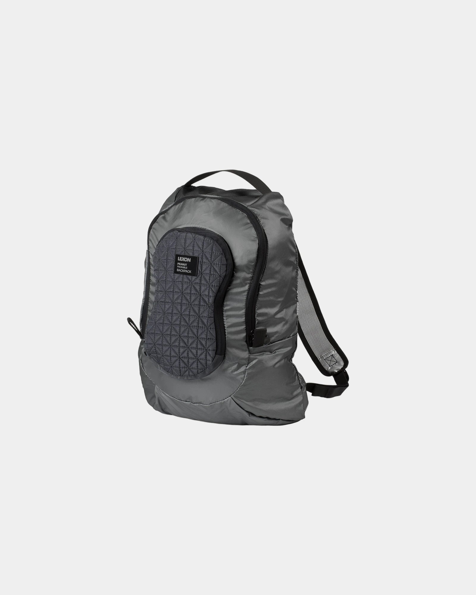 Zaino pieghevole Lexon Peanut 17L da personalizzare - Grigio canna di fucile