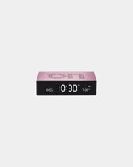 Sveglia LCD alluminio Lexon Flip Premium da personalizzare - Rosa chiaro