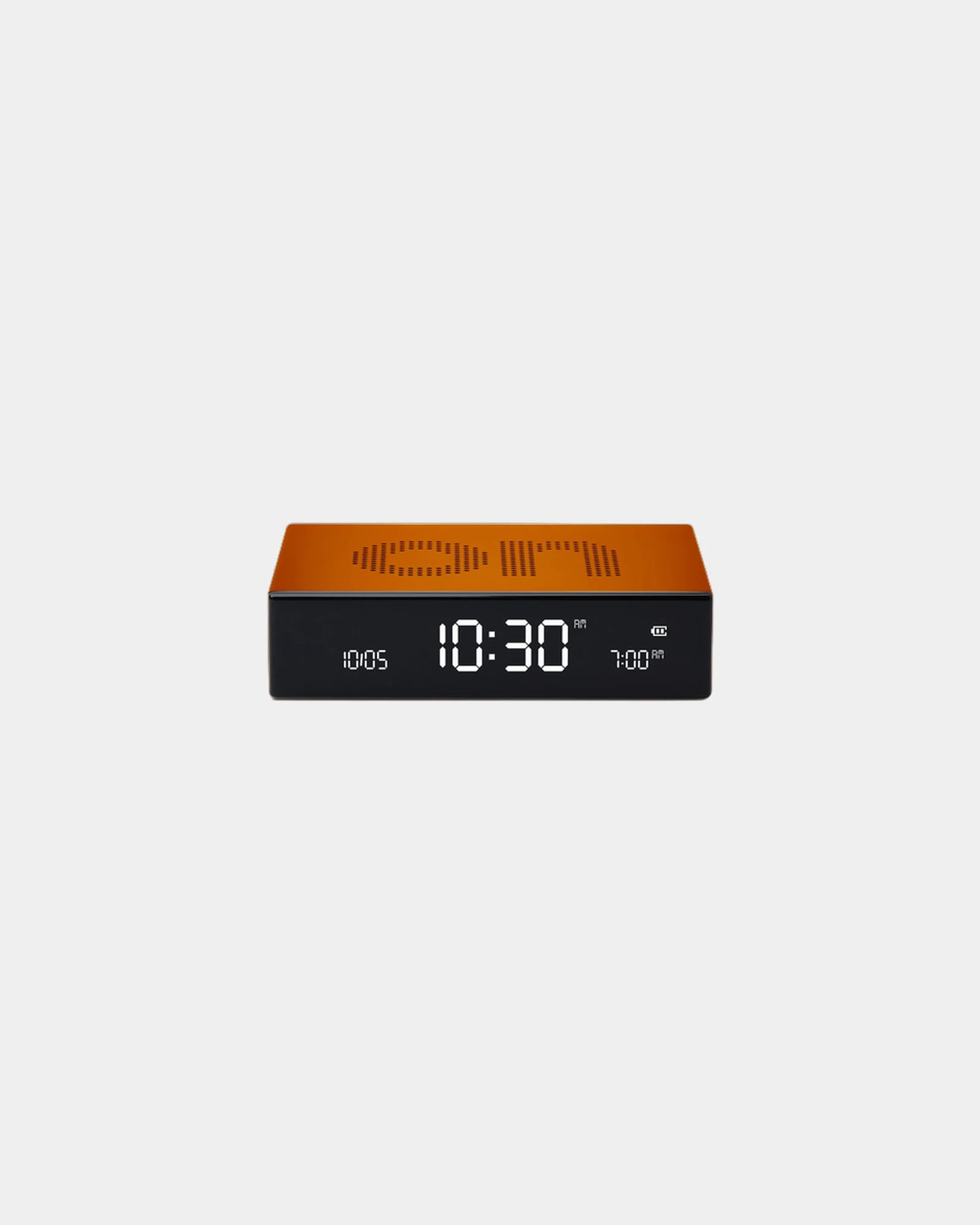 Sveglia LCD alluminio Lexon Flip Premium da personalizzare - Arancione