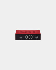 Sveglia LCD alluminio Lexon Flip Premium da personalizzare - Rosso