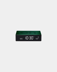 Sveglia LCD alluminio Lexon Flip Premium da personalizzare - Verde scuro