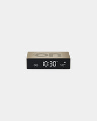 Sveglia LCD alluminio Lexon Flip Premium da personalizzare - Oro