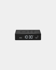 Sveglia LCD alluminio Lexon Flip Premium da personalizzare - Nero