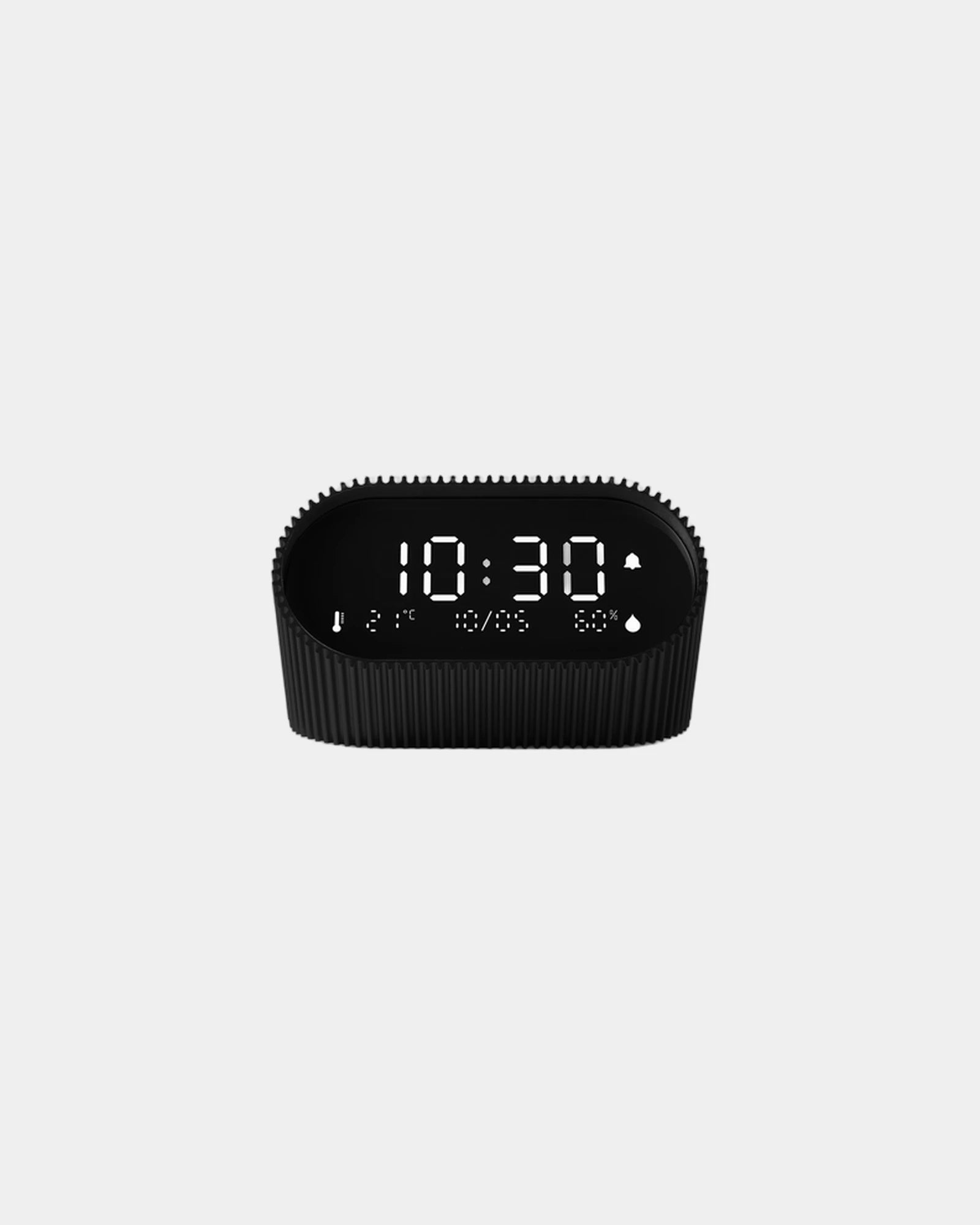 Lampada sveglia alba Lexon Ray Clock da personalizzare - Nero opaco