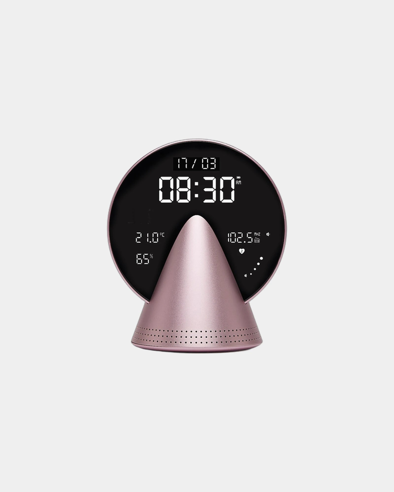 Radiosveglia Bluetooth Lexon Conic Clock da personalizzare - Rosa Blossom
