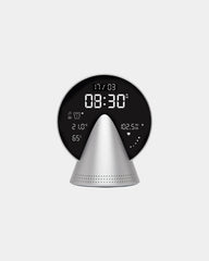 Radiosveglia Bluetooth Lexon Conic Clock da personalizzare - Alluminio Glacier