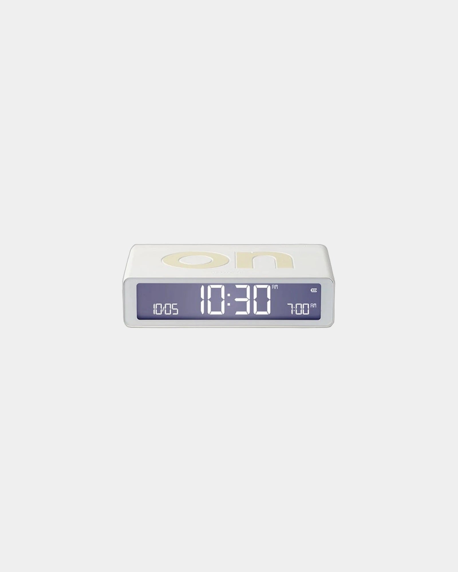 Sveglia LCD reversibile Lexon Flip Classic da personalizzare - Bianco