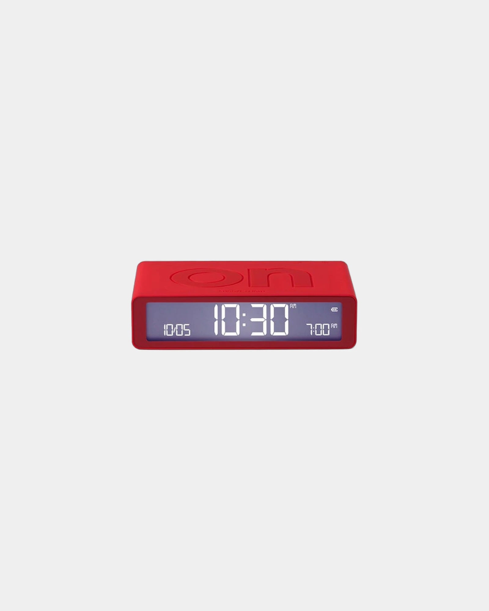 Sveglia LCD reversibile Lexon Flip Classic da personalizzare - Rosso