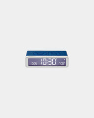 Sveglia LCD Lexon Flip+ ricaricabile da personalizzare - Blu classico