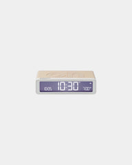 Sveglia LCD Lexon Flip+ ricaricabile da personalizzare - Sabbia