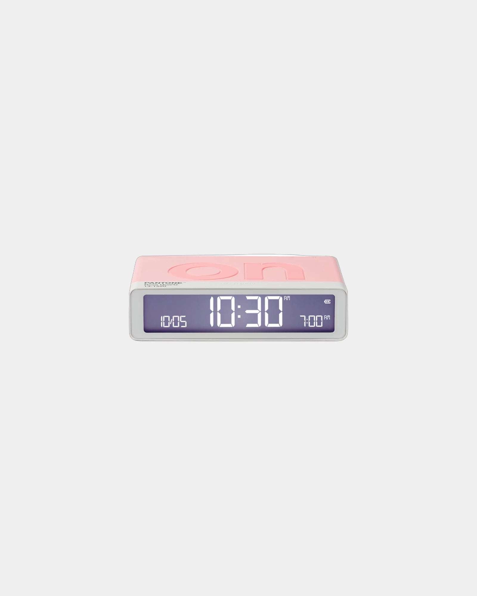 Sveglia LCD Lexon Flip+ ricaricabile da personalizzare - Quarzo rosa