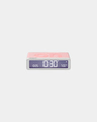 Sveglia LCD Lexon Flip+ ricaricabile da personalizzare - Quarzo rosa
