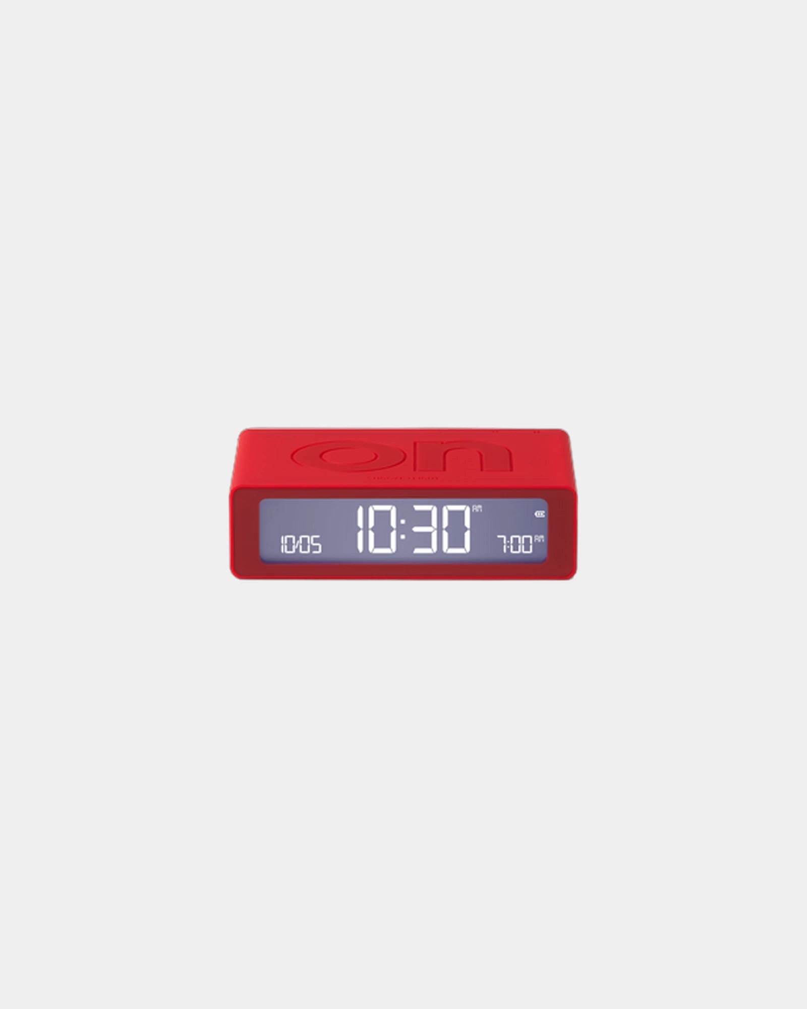Sveglia LCD reversibile Lexon Flip Mini da personalizzare - Rosso
