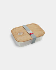 Lunchbox in vetro e bambù personalizzabile - 1