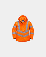 Parka donna alta visibilità traspirante da personalizzare - Arancione