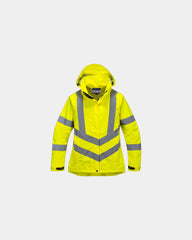 Parka donna alta visibilità traspirante da personalizzare - Giallo