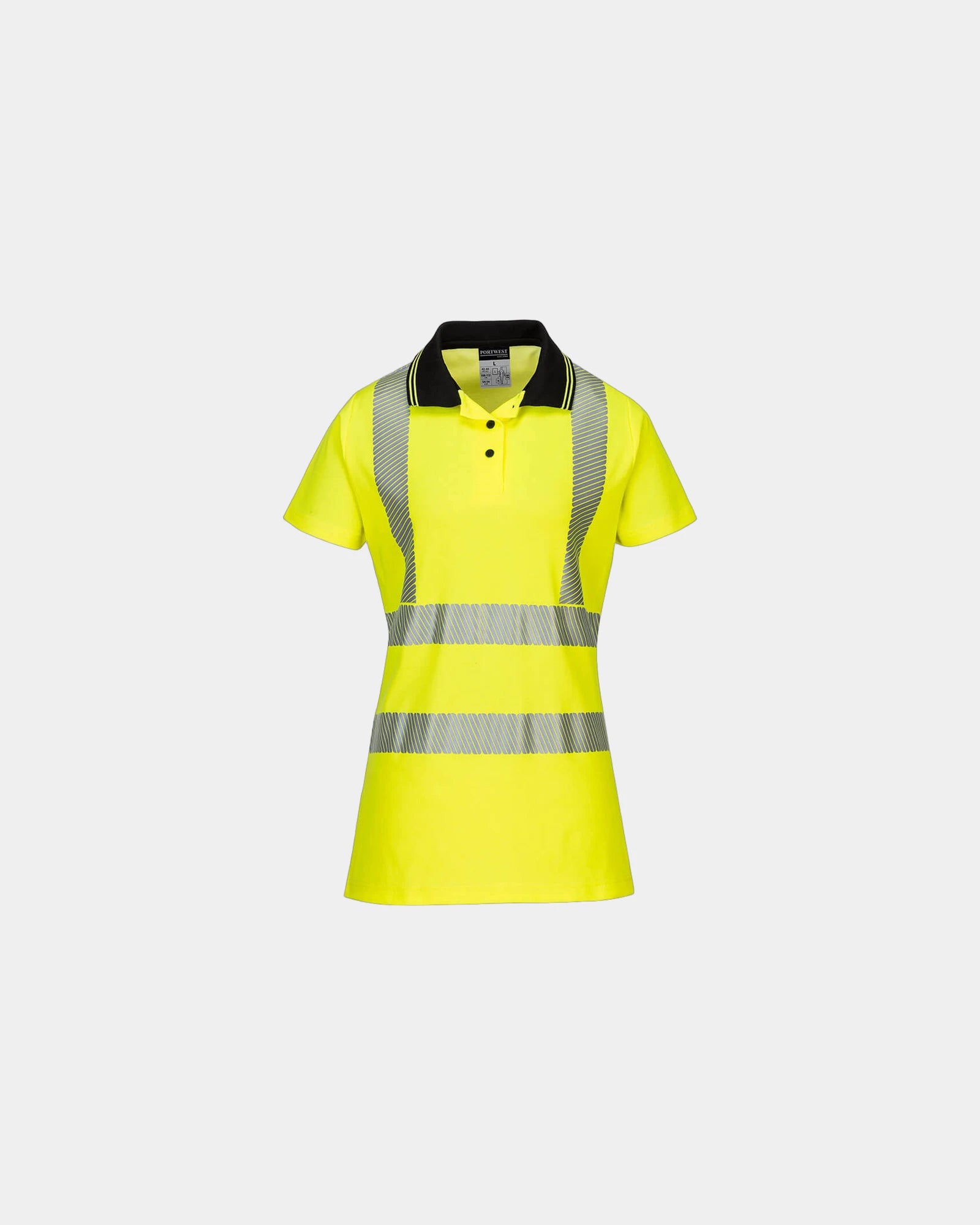 Polo donna alta visibilità 175 g/m² da personalizzare - Giallo-Nero