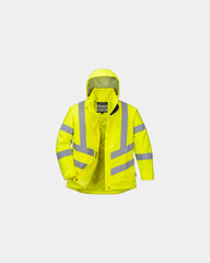 Parka invernale alta visibilità donna da personalizzare - Giallo