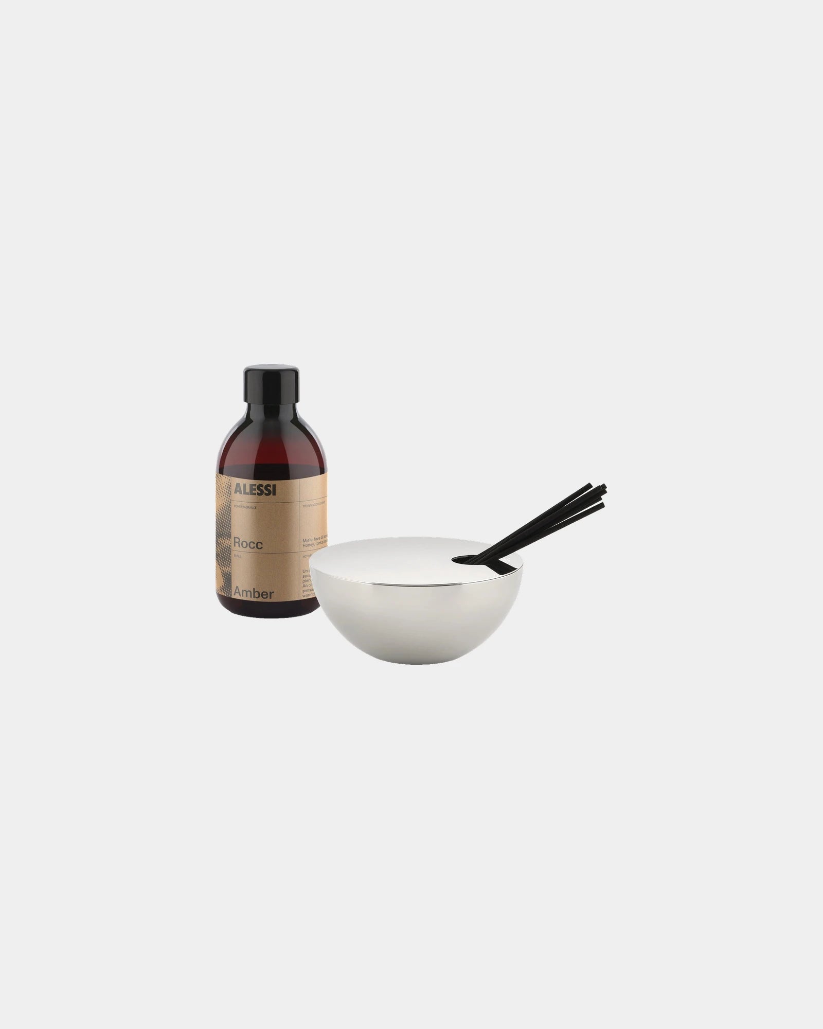 Diffusore acciaio inox Alessi Rocc da personalizzare - Ambra