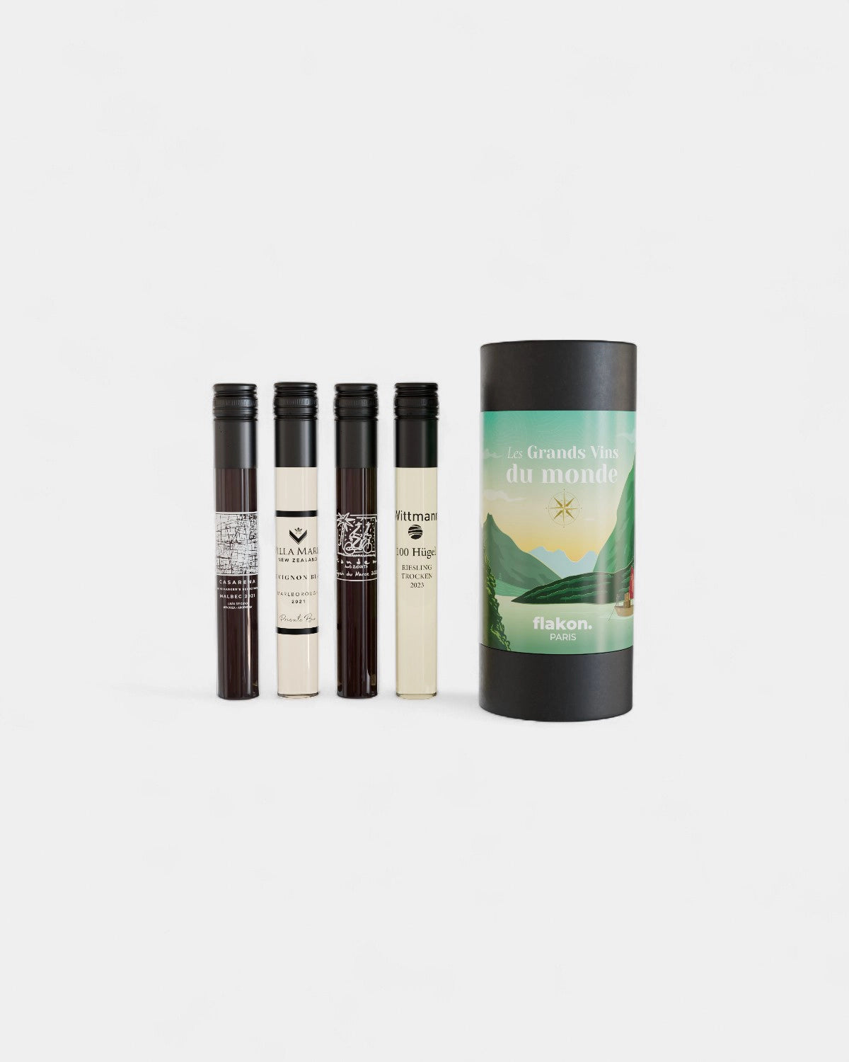 Cofanetto degustazione 4 flaconi di vino da personalizzare - 12