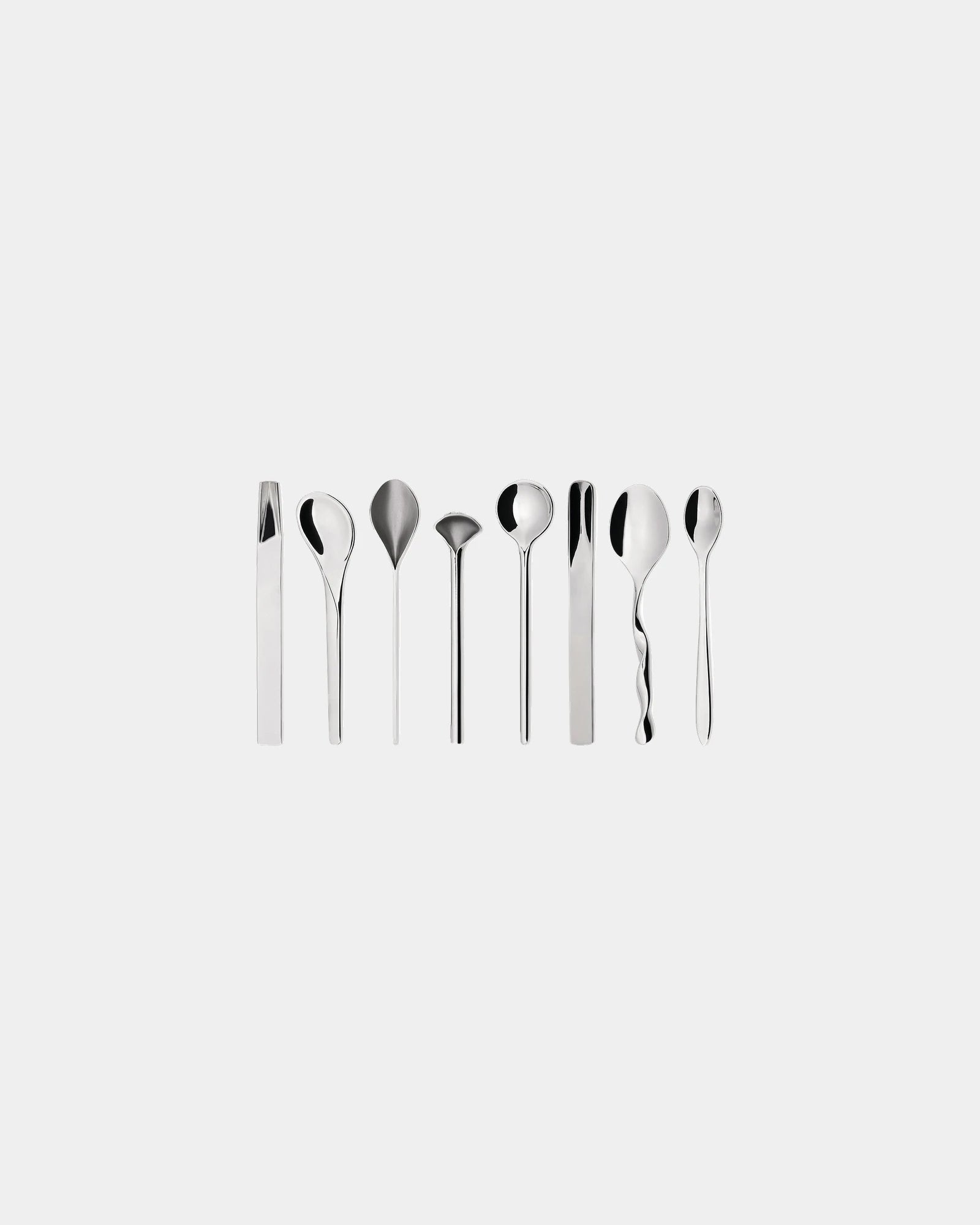 Set 8 cucchiaini caffè Alessi acciaio inox da personalizzare - Argento
