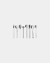 Set 8 cucchiaini caffè Alessi acciaio inox da personalizzare - Argento