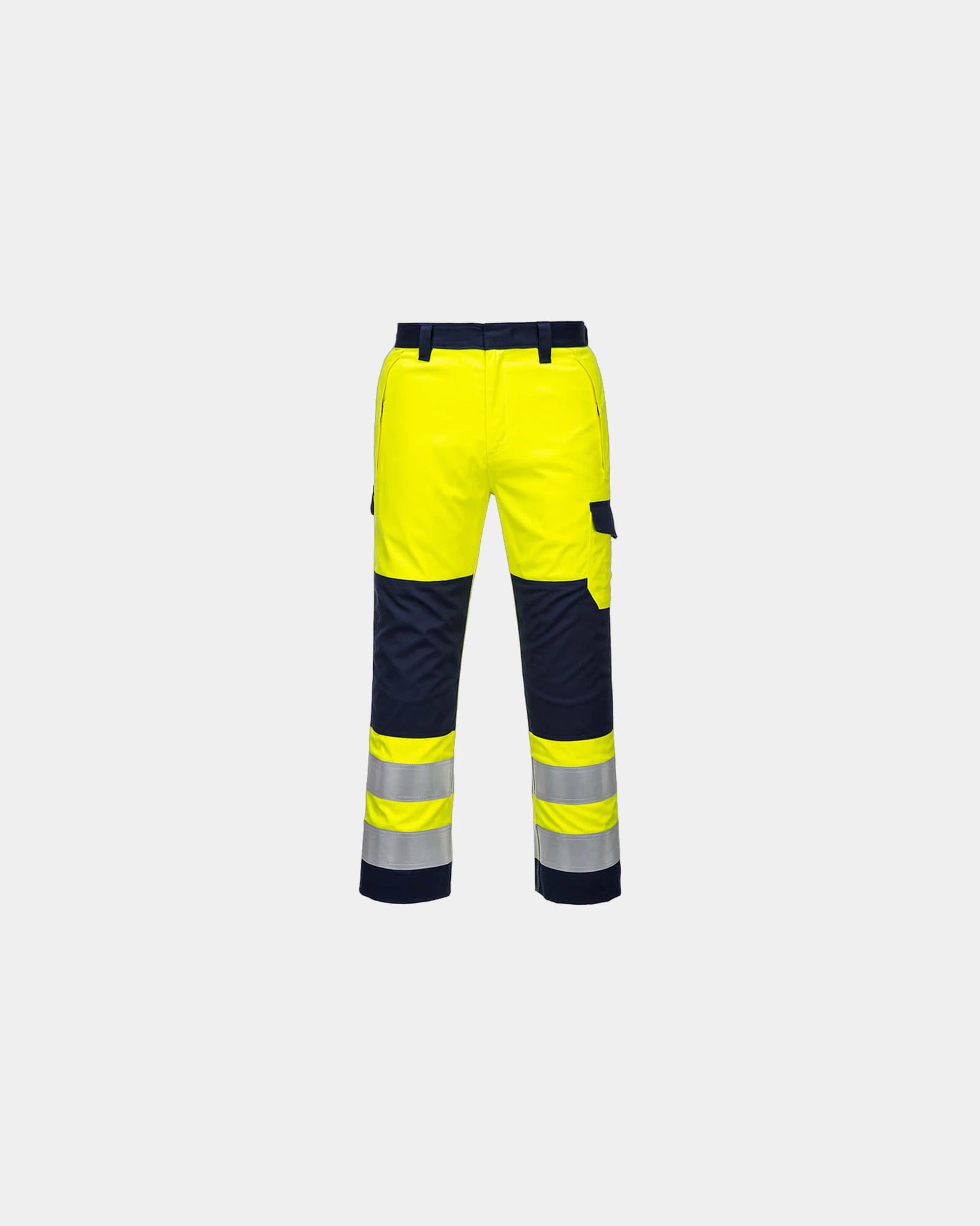 Pantalone da lavoro ignifugo certificato da personalizzare - Giallo-Blu Navy
