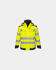 Giacca antipioggia multinorma arco elettrico da personalizzare - Giallo-Blu Navy