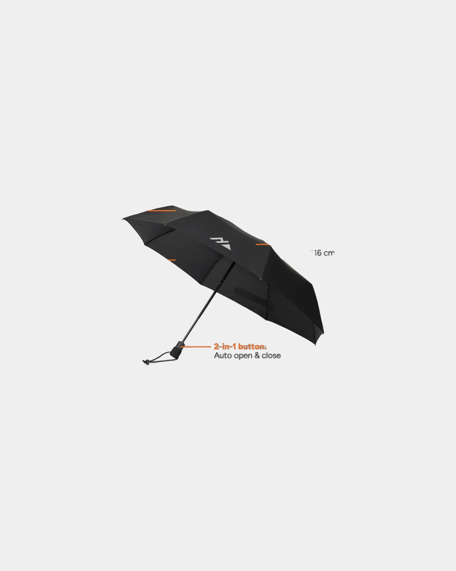 Ombrello tempesta riciclato rPET 23" da personalizzare - 1