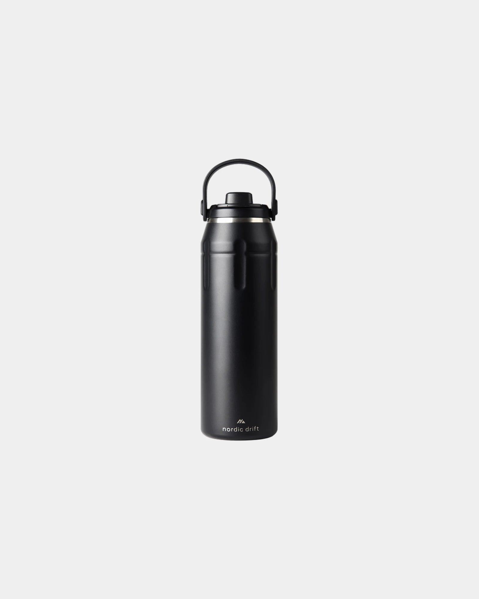 Borraccia termica acciaio riciclato 940ml da personalizzare - Nero